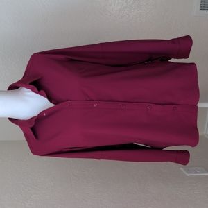 NWT Columbia XS 50 UPF Omni-shade magenta button down shirt with interior pocket